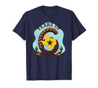 Six Years of Lone Star Fun Texas Birthday Gift T-Shirt, Men, Navy, 4XL