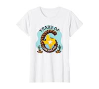Six Years of Lone Star Fun Texas Birthday Gift T-Shirt, Women, White, 3XL