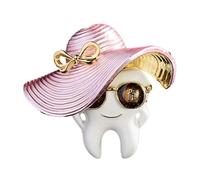 SIXAOAZZ 1PCS/6PCS Dental Pin Cute Enamel Dental Brooch Fashion Unisex Cartoon Clothing Badge Lapel Pin Campus Clothing Accessories Medical Jewelry Souvenir Gift Doctor Nurse Graduate Student, alumide