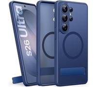 SIXBOX for Samsung Galaxy S26 Ultra Case with Stand, Wireless Charging Compatible with MagSafe, Full Camera Protection, Military Grade Shockproof, Rugged Magnetic Case for Samsung S26 Ultra 2026, Blue