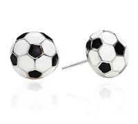 SIXDUTON Earrings 925 Silver for Women, Hypoallergenic Sporty Earring Jewellery Women Fans Style for Football Basketball Tennis Baseball Stud Earrings Gift, one size, Plastic, No Gemstone