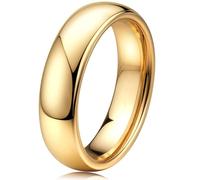SIXDUTON Women's and Men's Ring 2 mm 4 mm 6 mm Partner Rings for Wedding and Everyday Use Engagement Rings Wedding Band Wedding Rings, Stainless Steel, No Gemstone
