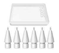 SIXFU 6 PCS Replacement Tips for Apple Pencil, Durable iPencil Tip Nibs Accessories for iPad Pro/Apple Pencil Pro/USB-C/ 1st Gen/ 2nd Generation (Long Tip)