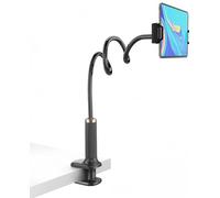 SIXIUDIA Adjustable Goose Neck Tablet Holder for iPad, Mobile Phone, Switch/Samsung Galaxy Tabs/etc. Total Length 98 cm (Black)