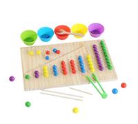 sixiwtotob Wooden Counting Toys - Multi-Color Educational Wooden Learning Games | Kids Counting Manipulatives - for Boys Classroom Home Playroom Activity Center Preschool Travel Holiday Birthday