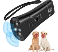 SIXNEA Anti Barking Device, Dog Repeller Trainer LED Flashlight 3 In 1, Dog Ultrasonic Stop Dog Barking Deterrent Devices Handheld for Dog Training Walking