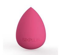 SIXPLUS Multifunctional Makeup Sponge Puff, Teardrop Shape, Diagonally Cut Flat Surface, Soft, Dry and Wet Use, Makeup Tool, Makeup Puff (Rose Red)