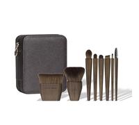 SIXPLUS X Marilyn Makeup Brush 8PCS SIX PLUS Unique Series Professional Make Up Brush for Foundation Blush Powder Eyeshadow Blush Eyebrow Lip,Portable Storage Bag,Best Gift Kit