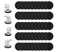 SIXPOINTS 100 Pieces Acrylic Miniature Bases,40mm/1.57 inch Round Model Bases 4mm/0.16inch Thick Circular Figure Display Stands Compatible with Gaming Miniatures or Wargames Role Playing Board Game