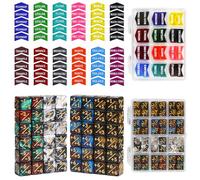 SIXPOINTS 108PCS 12mm MTG Counter Dice +1/+1 Tokens 6 Sided Dice & MTG Keyword Counters Tokens Set for Magic The Gathering, MTG, TCG, Card Games Accessories (4 Color Dices#F + MTG Keyword Counters)