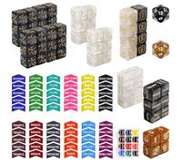SIXPOINTS 122PCS MTG Keyword Counters Tokens D6 & MTG Life Counter & D20 Dice Set for Magic The Gathering, MTG, TCG, Card Games Accessories (#A-122PCS/SET)