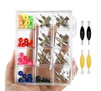 SIXPOINTS DIY Fingerboard Making Kit Case -14Pcs 31mm Trucks,48Pcs Multi Colour Wheel, 60Pcs Screws,30Pcs Nuts,4Pcs Spanner Tool,Compatible with Most Finger Board Repair Replace Tool