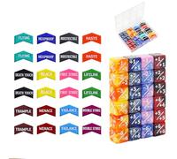 SIXPONTS 48 Pieces 12mm MTG Dice Abilities -1/+1 Life Counters Dices & MTG Keywords Counter Tokens Set Compatible with Magic The Gathering, TCG, Card Games Accessories (# B Dices & Keyword Counters)
