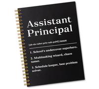 Sixrip Assistant Principal Definition 160 Pages Lined Spiral Notebook, Assistant Principal Gifts for Men Women, Appreciation Thank You Retirement Gifts for Principals School Administrator Teacher