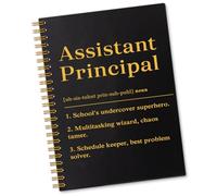 Sixrip Assistant Principal Definition 160 Pages Lined Spiral Notebook, Assistant Principal Gifts for Women Men, Back to School Appreciation Retirement Gifts for School Leader Teacher Administrator