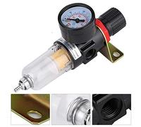SIXRUN 1/4 Air Compressor Filter Regulator with Pressure Gauge Moisture Trap Separator for Pneumatic Tools Air Compressors