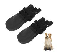 SIXRUN 1 Pair Non Slip Dog Socks, Elastic Cotton Fabric Dog Foot Protector with Fixing Strap Tape for Hardwood Floors Small Large Senior Dogs (M)