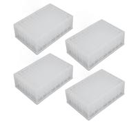 SIXRUN 10 Pieces 2.2mL Deep Well Plate, 96 Wells, 41mm Height, PP Plastic Storage Microplates for ID Systems, HTS, Automated Pipetting System