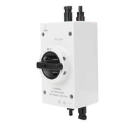 SIXRUN 1000V DC Isolator Switch, PC Flame Retardant Solar Panel Isolator Switch with IP66 Enclosure, Lock Hole and Arc Suppression, for RV Boat Outdoor PV DC Systems (20A)