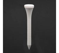 SIXRUN 100Pcs White Wooden Tees 54mm 2.1inch with Ecofriendly Tips for Training Practice