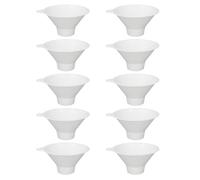 SIXRUN 10Pcs Toilet Kidney Stone Collector, Urine Analysis Filter Funnel with Mesh Strainer, Easy Rinse for Home and Facilities, Plastic Material, Spec Weight 150.00g, Top Width 12.19cm