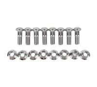 SIXRUN 16PCS Rear Sprocket Bolts Nuts, M10x35mm High Strength Iron Replacement with Referencing Part Number 90109 10013 00 for 350 700 700R YFZ450 YFZ450V YFZ450X