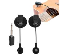SIXRUN 2.4G Wireless Brass Mic, 360° Rotation Omnidirectional Condenser Microphone for Flute Violin Guitar Accordion Performance