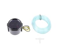 SIXRUN 2 Inch Boost Meter, Digital Analog Pressure Vacuum Gauge with Smoked Lens Blue LED Backlight, for 12V Gasoline Powered Cars Racing Performance Vehicles (BAR)