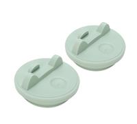 SIXRUN 2 Leakproof Dust Proof Cup Lids, Reusable Replacement Lids Fit for 40oz Cups with Silicone Material for Washable Accessories, 11.2x11.2x5.2cm