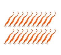 SIXRUN 20 Pcs Furry Plush Fuzzy Toy 22cm 8.7in Soft Touch Bright Colors Bendable DIY Play for Party Favors Kids 7 to 14 Cat Interactive Toy Compact Portable (Orange)
