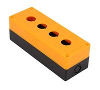 SIXRUN 22mm Push Button Switch Box, Flameretardant ABS Control Box with Sealing Rubber Strip for Industrial Equipment Control and Signal Indication (Yellow)