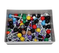 SIXRUN 267 Pcs Molecular Structure Model Kit, Chemistry Molecular Inorganic Organic with Atom & Link Tool for Teaching, High School Chemistry Education