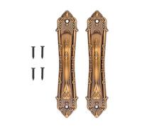 SIXRUN 2pcs Barn Door Handle, Bronze Mounted Sliding Wooden Door Handles for Gate Wardrobes with Pull Door Handle for Balconies