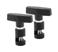 SIXRUN 2Pcs M12 Lift Support Clamp, Aluminium Alloy with Plug Caliper Tool for Hood, Trunk, Hatchback Use (Black)