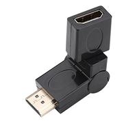 SIXRUN 360 Degree Rotation Adapter, Adjustable Female to Male Connector, for Tight Spaces and Optimal Data Signal Integrity