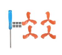 SIXRUN 4 Drone Propeller Blades, Fit for Neo 2 Drones Replacement PC Propellers Lightweight Quiet Low Noise Design with Stable Flight and Strong Lift for Aerial Photography (Orange)