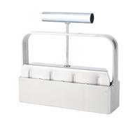 SIXRUN 4 Grid Manual Soil Blocker for Seedlings, Soil Blocking Tool with Anti-Slip Handle, Planting Tool for Home Garden
