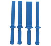 SIXRUN 4 Pcs Plastic Chisel Scraper, High Impact Resistant Nylon, Safe Non Marring Tools for Automotive Decal Removal and Resealing Caulk