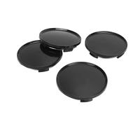 SIXRUN 4Pcs Wheel Hub Center Cap ABS Wheel Rim Center Cap 63mm with Stainless Iron Ring Gloss Finish Mud and Water Guard for Car Rims Modified Wheels