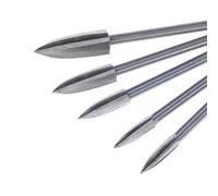 SIXRUN 5Pcs Wood Carving Drill Bits Set Engraving Burrs Milling Cutter Root Carving Tools for Woodworking with High Speed Steel for Smooth (Silver)