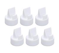 SIXRUN 6 Pack Duckbill Valves Replacement, Liquid Silicone Pull Tab Accessories for S2 S1 9 Plus Breastpumps, Dishwasher Safe