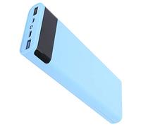 SIXRUN 8 Bay DIY Power Bank Case, QC3.0 PD3.0 Fast Charging (Blue) | Non-Welded Circuit Board Kit, 5V 9V 12V Output, 5A Charging Current, ABS Shell, Travel Charging Solution