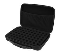 SIXRUN Alcohol Ink Storage Case Holds, 60 Bottles Paint Organizer Box with Foam Insert and Carrying Handle for Stickles Glitter Glue Reinkers