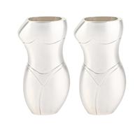 SIXRUN Aluminum Alloy 3D Human Shaped Lighter Holder Case, Lightweight and Durable, for Business Gifts,Human Shaped Lighter Case (Silver)