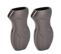 SIXRUN Aluminum Alloy 3D Human Shaped Lighter Holder Case, Lightweight and Durable, for Business Gifts,Human Shaped Lighter Case (Black)
