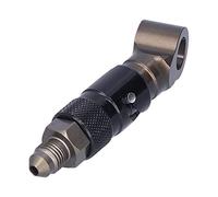 SIXRUN AN3 Connector Fuel Line Fitting Fuel Hose Connector Pipe Coupling for Brake Line Oil Fluid Hose with Bayonet Locking System Internal Valve (SW-21034-BL)