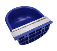 SIXRUN Automatic Animal Drinking Water Bowl, ABS Stainless Steel Waterer for Horse Goat Cow Livestock, Water Trough Dispenser Pet Supplies, Farm Animal Waterer Dispenser (Dark Blue)