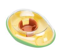 SIXRUN Avocado Slow Feeder Dog Bowl, Design Plastic Pet Feeder Toy for Dogs Cats with Spill-Proof Self-Regulation Eating