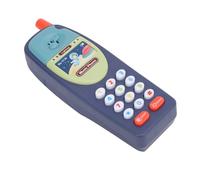 SIXRUN Baby Learning Phone Plastic Toy Phone with Soothing Music Simulation Design 15 X 5cm Early Education Play for Toddlers Developing Listening and Hand Skills (Dark Blue)