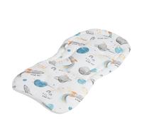 SIXRUN Baby Stroller Cushion, Newborn Rear Column Support, Infant Car Mat, All Season Cotton Pad for Maximum Comfort (Type 1)